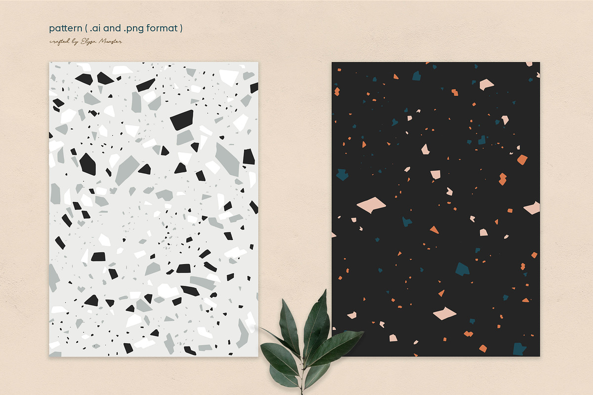 Terrazzo Pattern, a Pattern Graphic by Elysamunster (Photo 2 of 9)