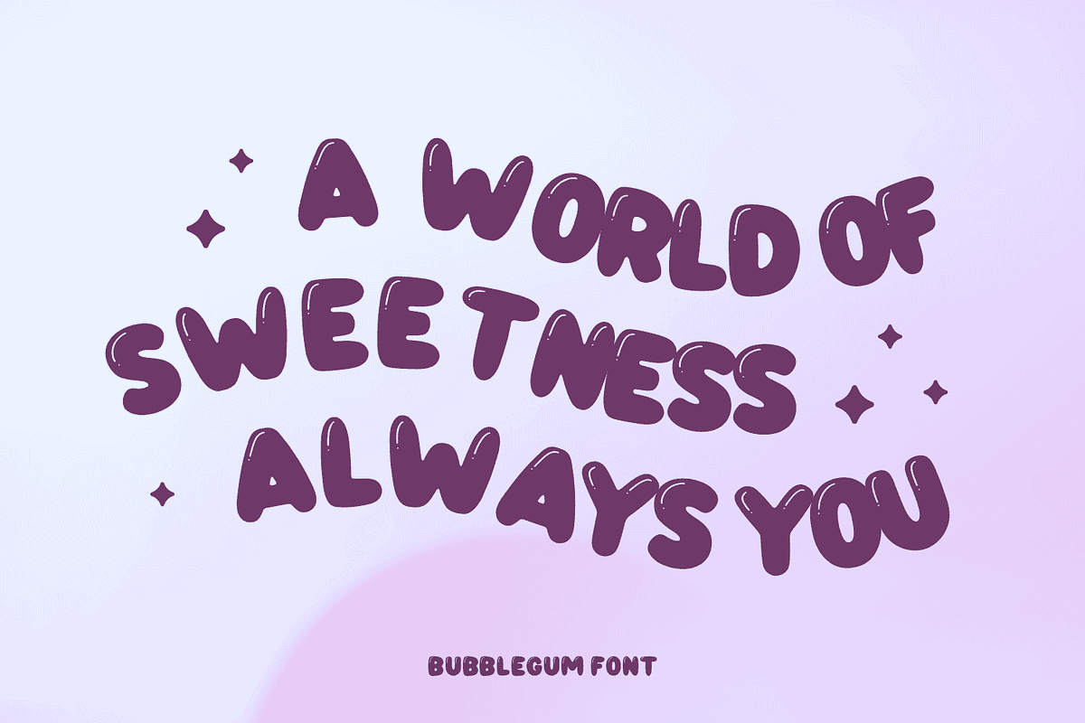 BUBBLEGUM, a Handwritten Font by Mozatype (Photo 7 of 8)