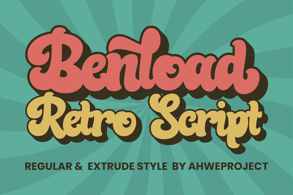 Benload, a Script Font by ahweproject (Photo 1 of 9)