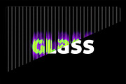 Glowing Glass Text Effect PSD, a Mockup by McLittle Stock (Thumbnail 2 of 5)