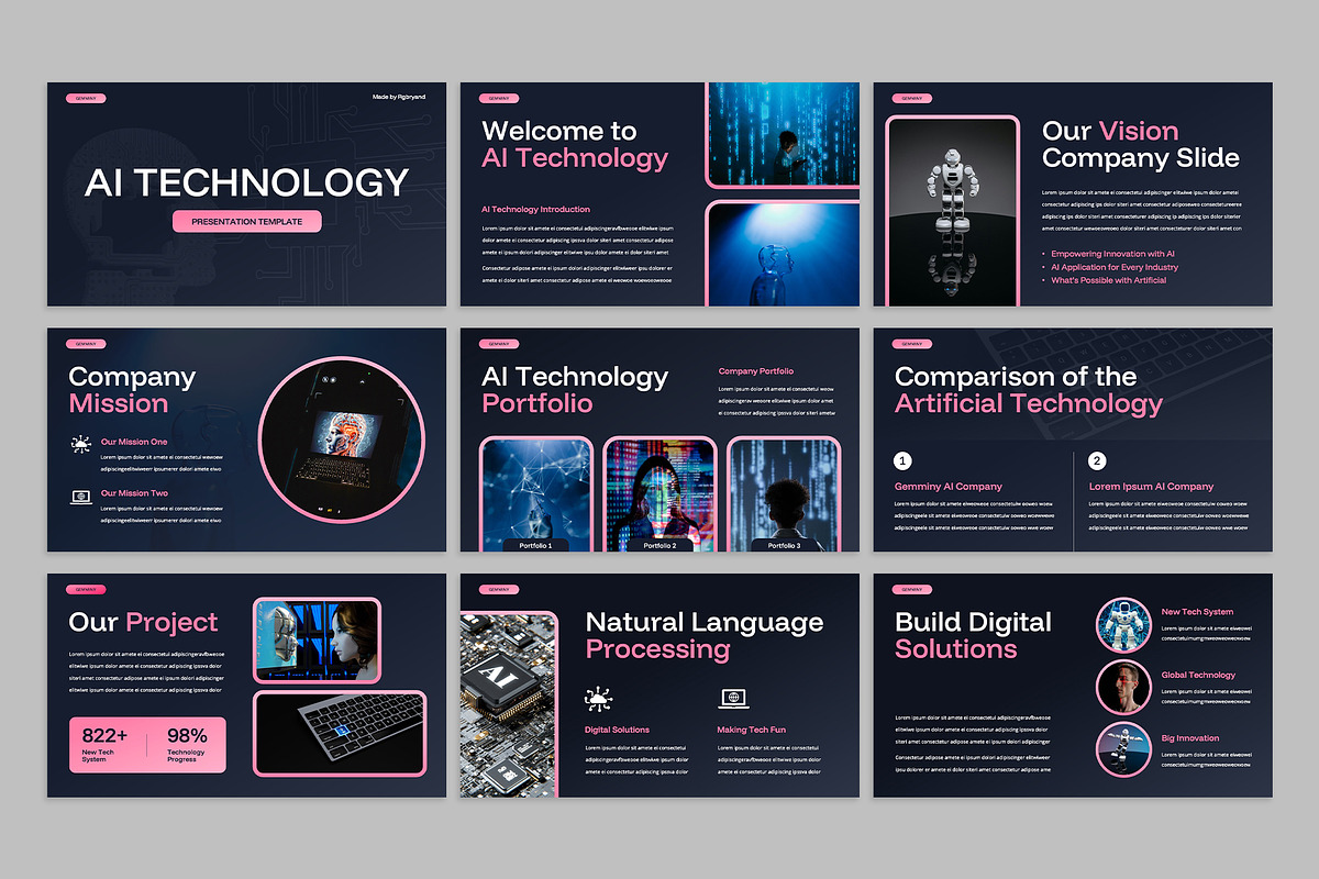 AI Technology Keynote, a Presentation Template by rgbryand (Photo 2 of 7)