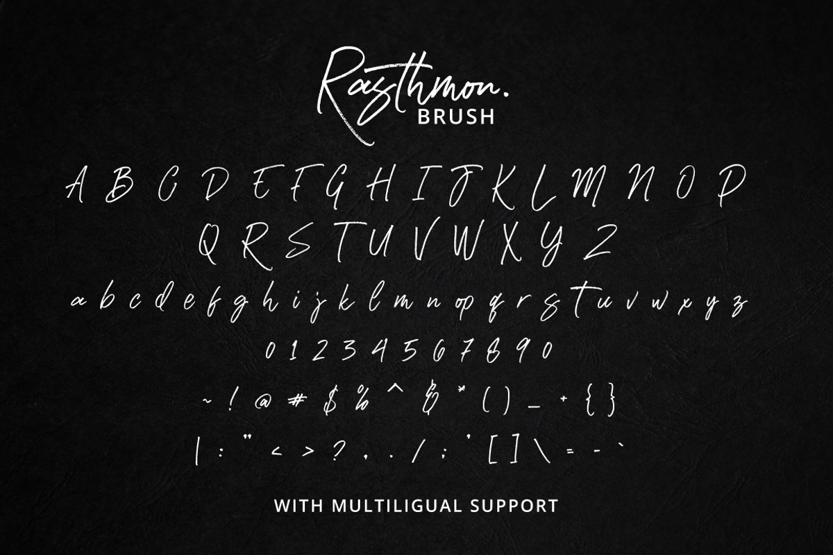 Rasthmon - Brush Font, a Script Font by tebaltipislab (Photo 11 of 13)
