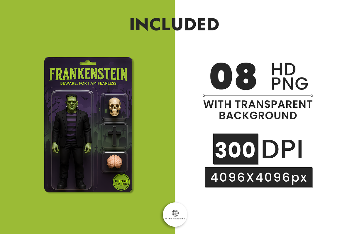 Halloween Action Figures Bundle PNG, an Object Graphic by Nina Shaw (Photo 2 of 18)