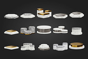 3D Podium Illustration, an Object 3D Model by SLAB! Design (Thumbnail 4 of 4)