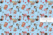 Valentine Doodles Seamless Patterns, a Pattern Graphic by KaramfilaS (Thumbnail 3 of 19)