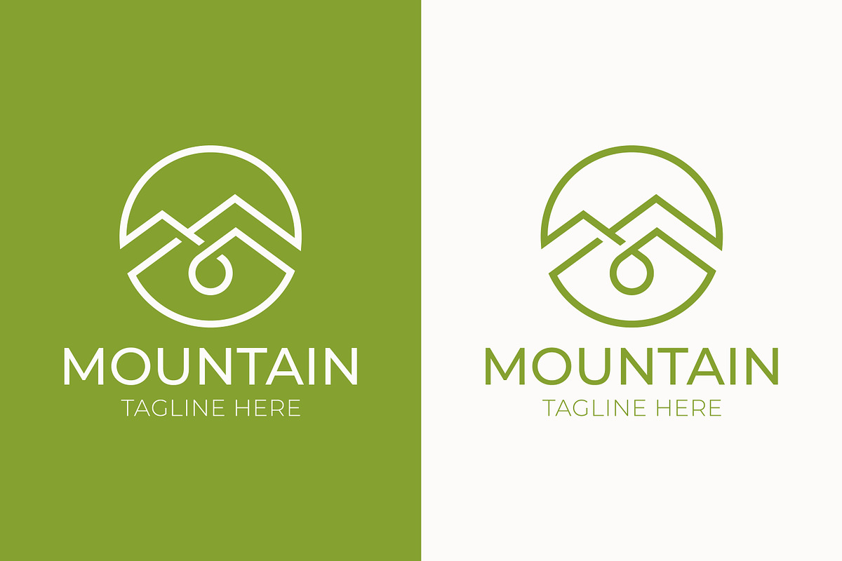 Mountain Logo Water Droplet, a Branding & Logo Template by Signatoro (Photo 3 of 3)
