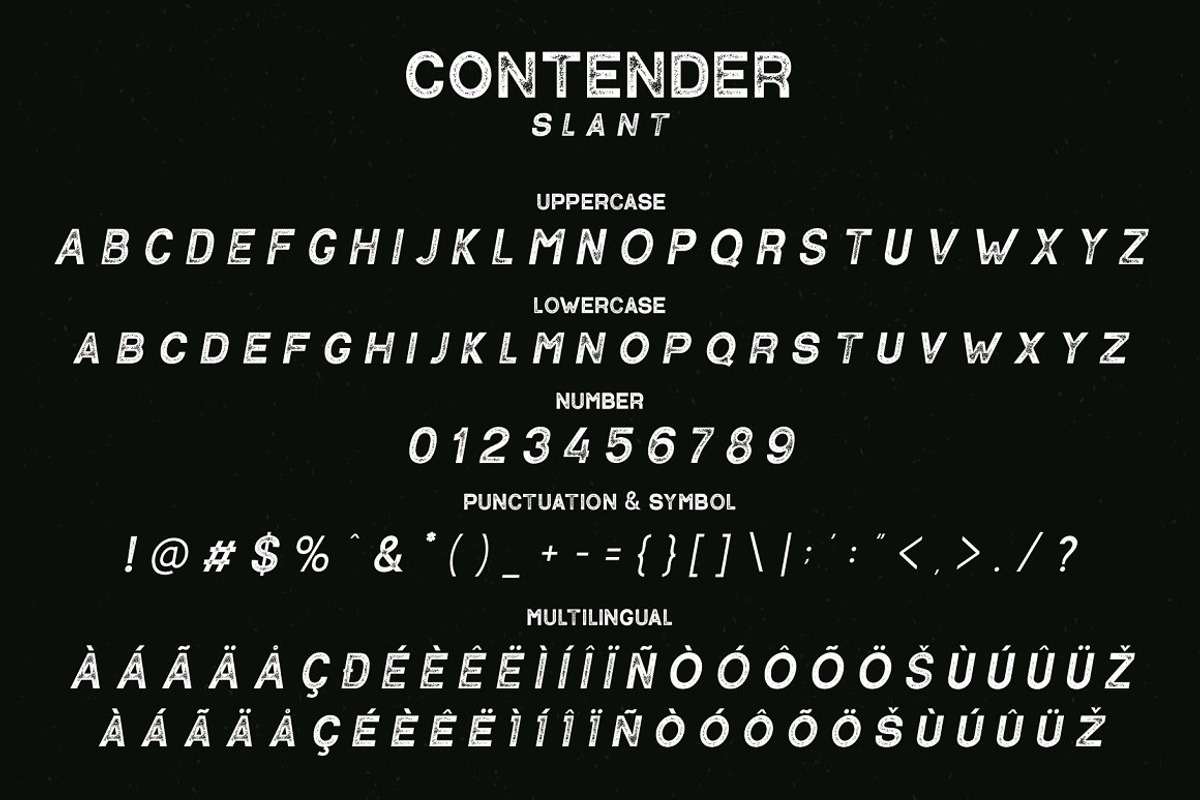 VT Contender - Vintage Display Font, a Sans Serif Font by ViactionType (Photo 11 of 14)