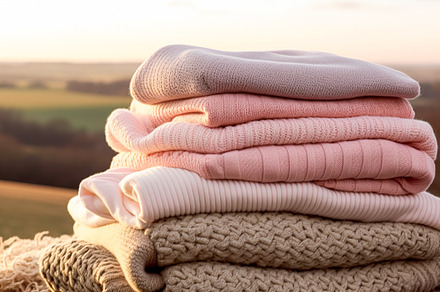Laundry, housekeeping and homemaking, stack of clean and folded, a Beauty & Fashion Photo by Anneleven