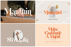 Authentic Modern Font Bundle