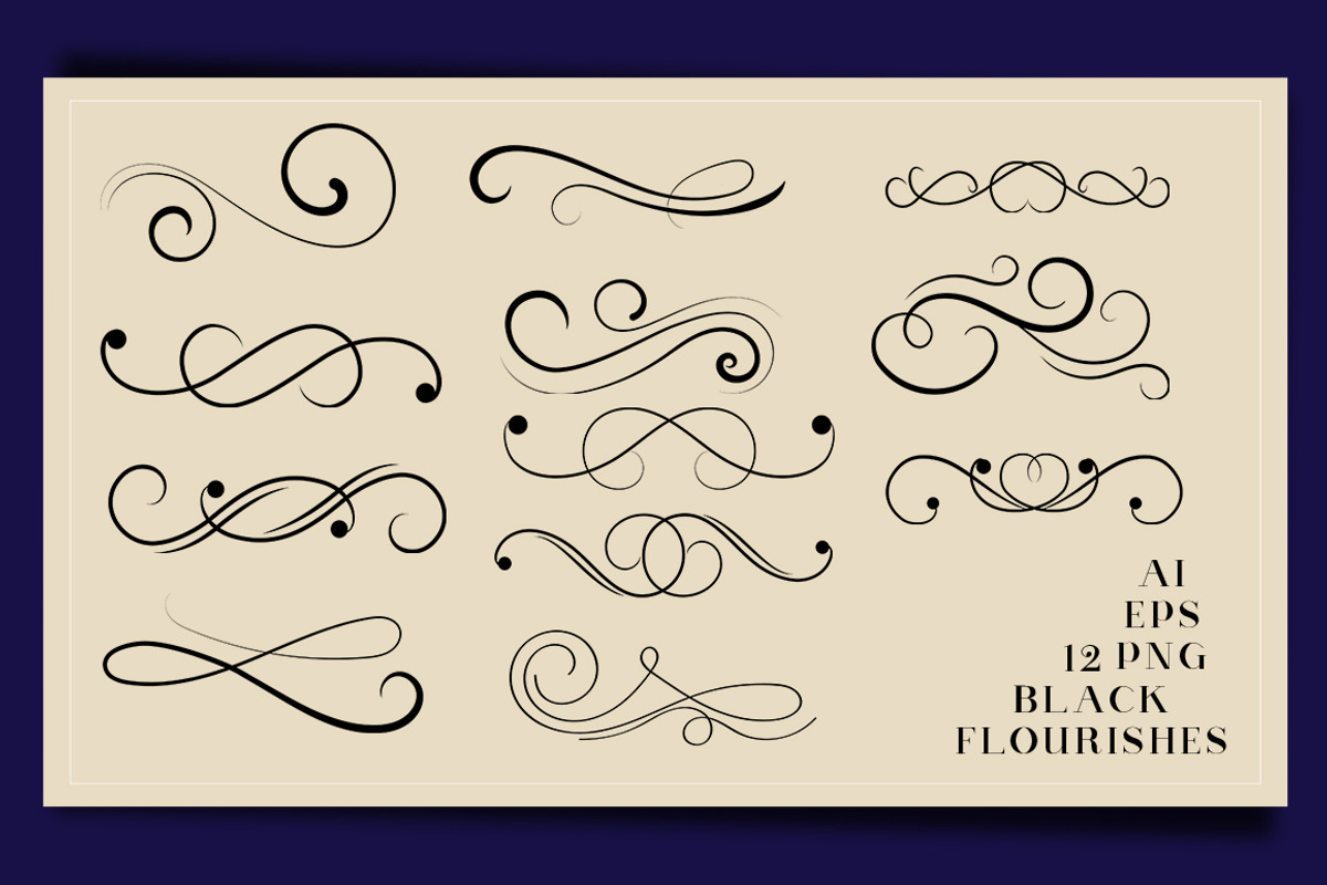 Vintage Decorative Flourishes Pack, an Object Graphic by Design Unique (Photo 3 of 11)