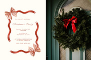 Red Bows Ribbon Watercolor Clipart, a Decorative Illustration by Ooh Lily (Thumbnail 8 of 16)