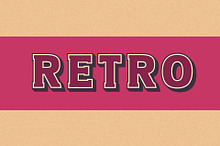 Retro 3D SVG Font