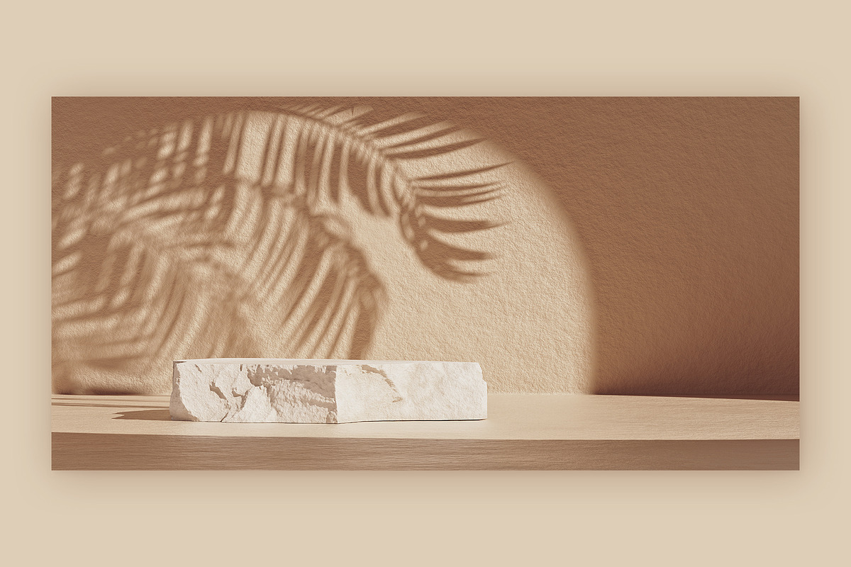 Ocher Stone Product Podium, a Decorative Illustration by Mockups & Illustrations (Photo 6 of 9)