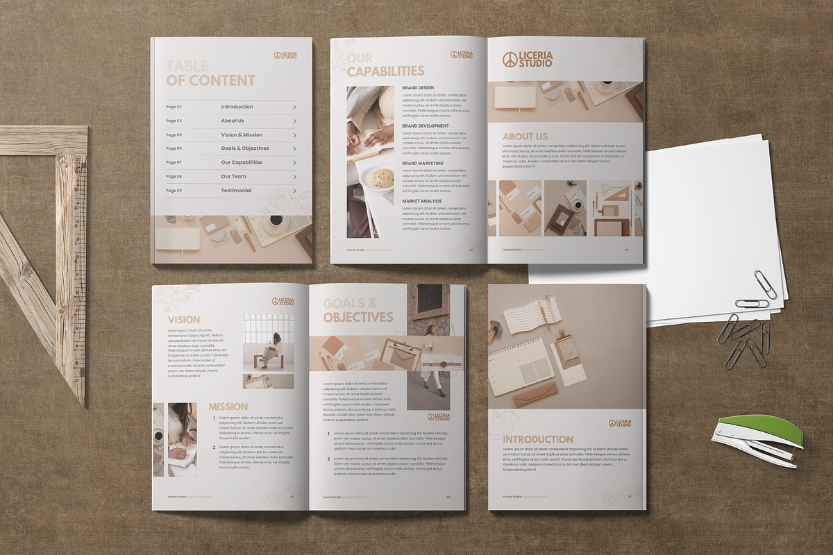 Floral Cream Business Proposal, a Marketing Template by ArbaStudio (Photo 4 of 4)