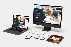 Multi Devices Screen Mock-Up, a Device Mockup by Se٧enStudio