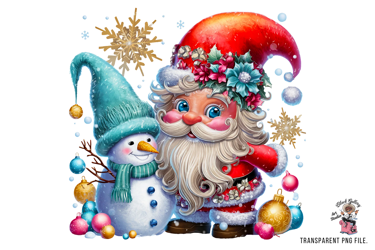 Snowman Gnome PNG Clipart, a Graphic by Clipart Bloom (Photo 7 of 12)