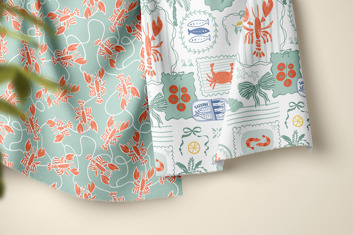 Italian Sea Vibes patterns, a Pattern Graphic by Tani Kuzminka (Photo 15 of 19)