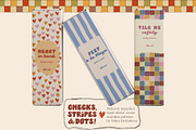 Stripe Dot Tile seamless patterns, a Pattern Graphic by Yuliya Derbisheva (Thumbnail 3 of 10)
