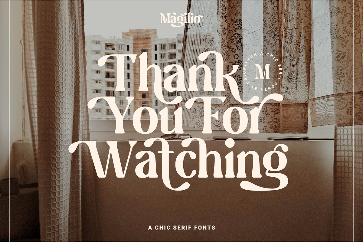 Magilio - A Chic Serif Fonts, a Serif Font by Prioritype Co (Photo 23 of 23)