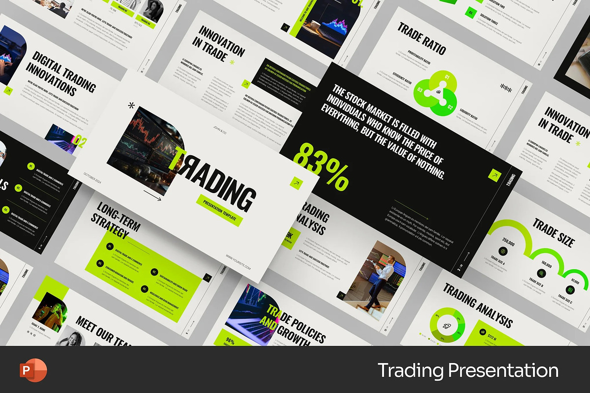 Digital Trading Powerpoint Templates, a Presentation Template by Fit-tee (Photo 1 of 2)