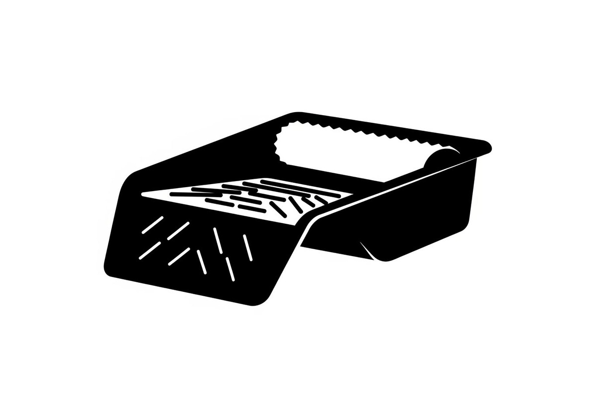 Paint Roller Tray Icon Silhouette, an Icon by hafijul (Photo 6 of 10)