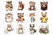 Summer Woodland Clipart, a Seasonal Illustration by Design Market (Thumbnail 4 of 5)