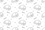 Cats, 9 seamless patterns!, a Pattern Graphic by redcollegiya design (Thumbnail 2 of 7)