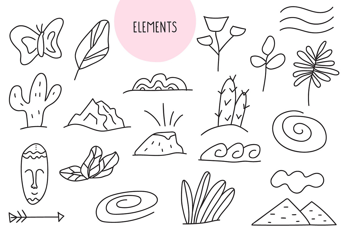 Scandi African animals for kids, an Animal Illustration by cutelevindesign (Photo 3 of 10)