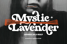 Mystic Lavender - Bold Serif Display