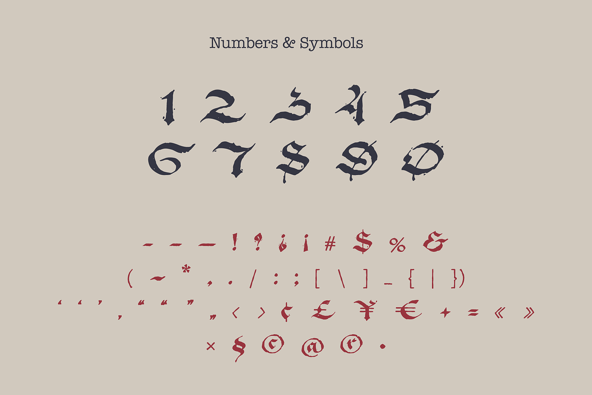 The Duchy Of Burgundy Bastarda, a Blackletter Font by kaer_shop (Photo 6 of 11)