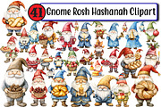 Gnome Rosh Hashanah Clipart, an Illustration by Design Market (Thumbnail 1 of 3)