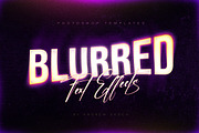 Gradient Blur Text Effects Bundle, a Layer Style Add-On by Andrew Skoch Design (Thumbnail 10 of 11)