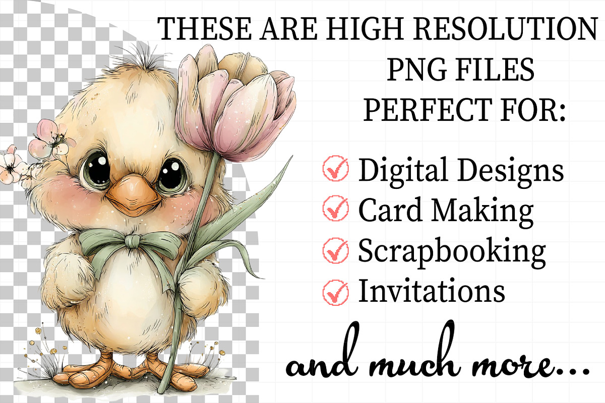 Whimsical Easter Birds Clipart, an Illustration by Daily.Designs (Photo 2 of 7)