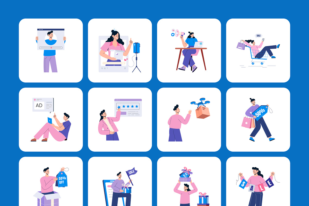 Digital Marketing Bundle, a Technology Illustration by Brickclay (Photo 10 of 14)