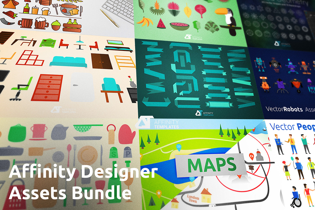 Affinity Designer Assets Bundle, a Healthcare Illustration by Affinity Templates (Photo 1 of 11)