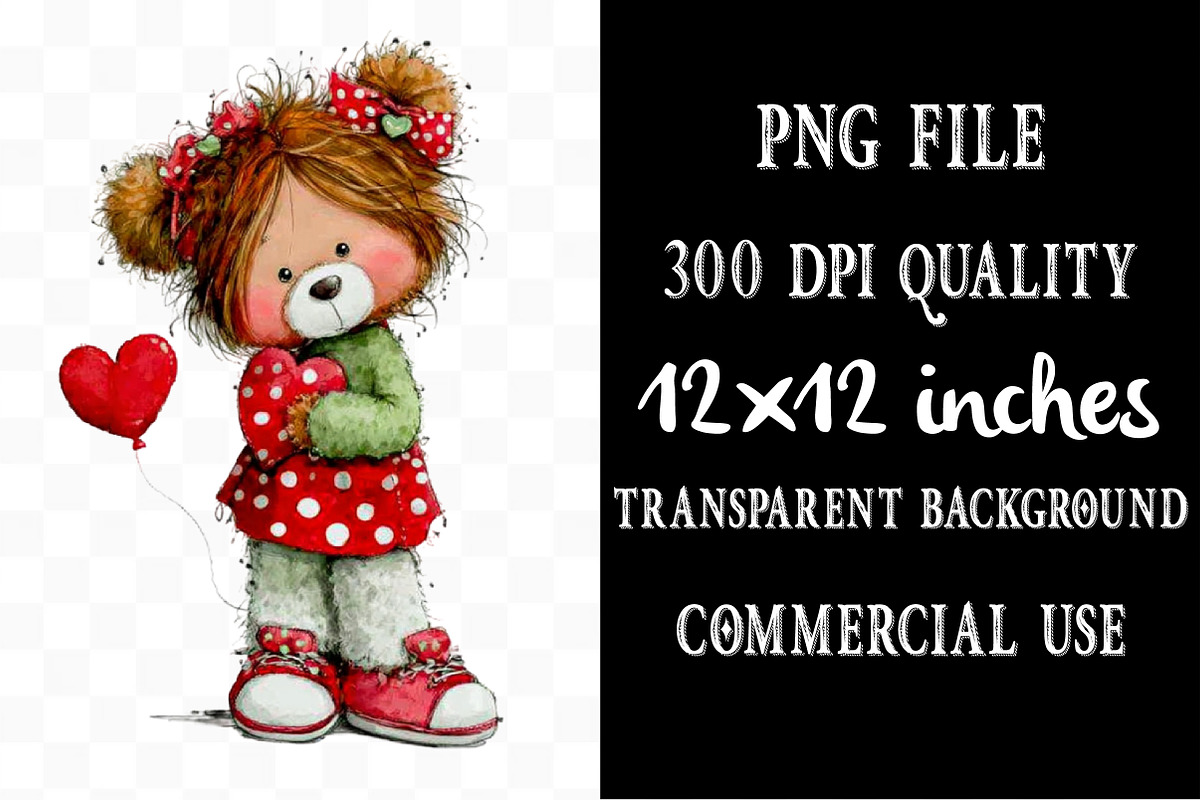 Watercolor Valentine Clipart, an Illustration by Designking (Photo 4 of 5)