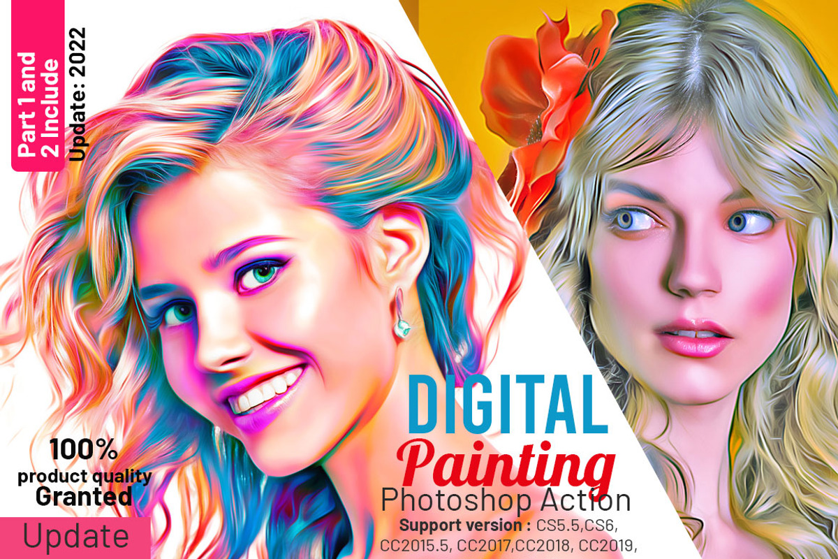Digital Painting Photoshop Action, an Action Add-On by MRI STUDIO (Photo 1 of 25)