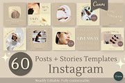 Ins Earthy Beige Beauty Creator Kit, a Social Media Template by Clairee Design Studio (Thumbnail 1 of 7)