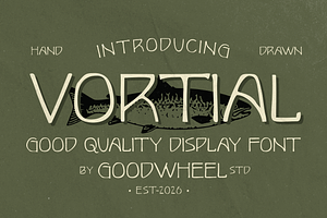 Vortial | Handdrawn Typeface