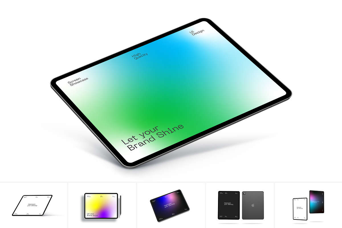 Apple iPad Pro 13-inch M4 Mockup, an iPad Mockup by Mockupdaddy (Photo 1 of 22)