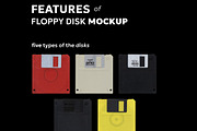 Floppy Disk Mockup, a Product Mockup by BORT GRAPHIC (Thumbnail 3 of 8)