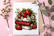 Whimsical Summer Strawberry Clipart, a Seasonal Illustration by Canvas Craft (Thumbnail 7 of 7)