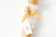 Christmas gift tag mock up, a Packaging Mockup by Grace White (Thumbnail 1 of 3)