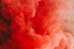 Color dye cloud underwater paint