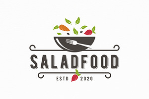 Salad Food Logo Template, a Branding & Logo Template by vectorwithin