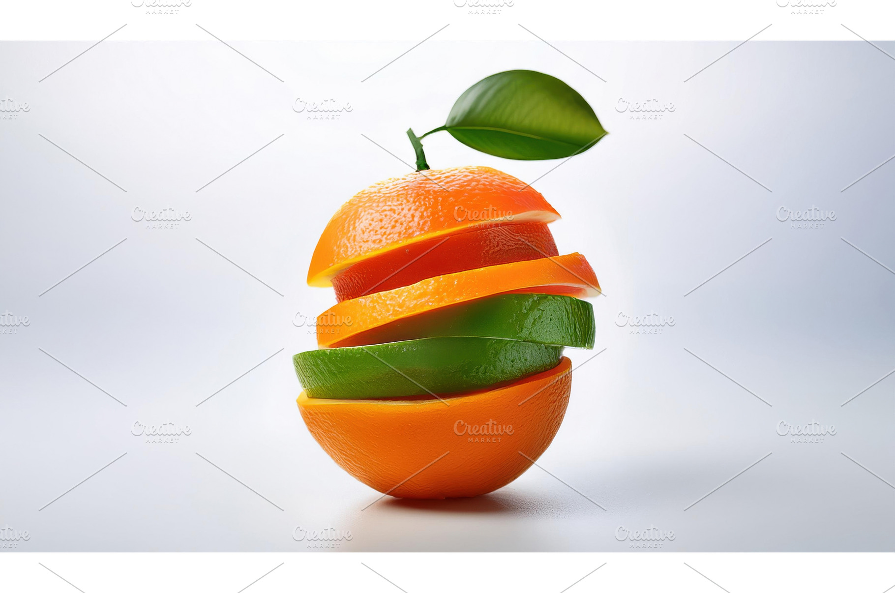 Sliced orange and lime stacked, a Food & Drink Photo by Igor Tichonow