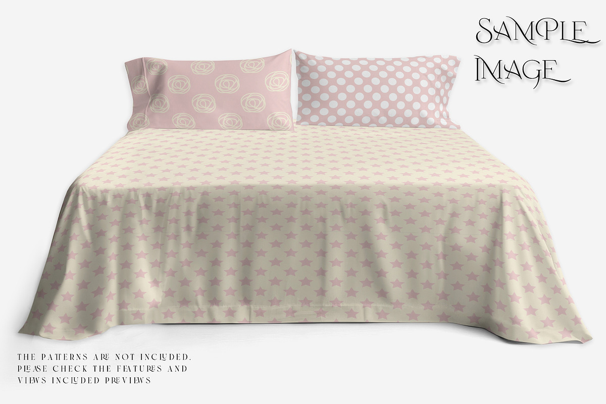 Bedding Flat & Fitted Sheet Mockups, a Product Mockup by mock-ups (Photo 13 of 16)