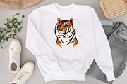 Tiger svg eps png pdf clipart, an Animal Illustration by Bila Vorona (Thumbnail 5 of 7)