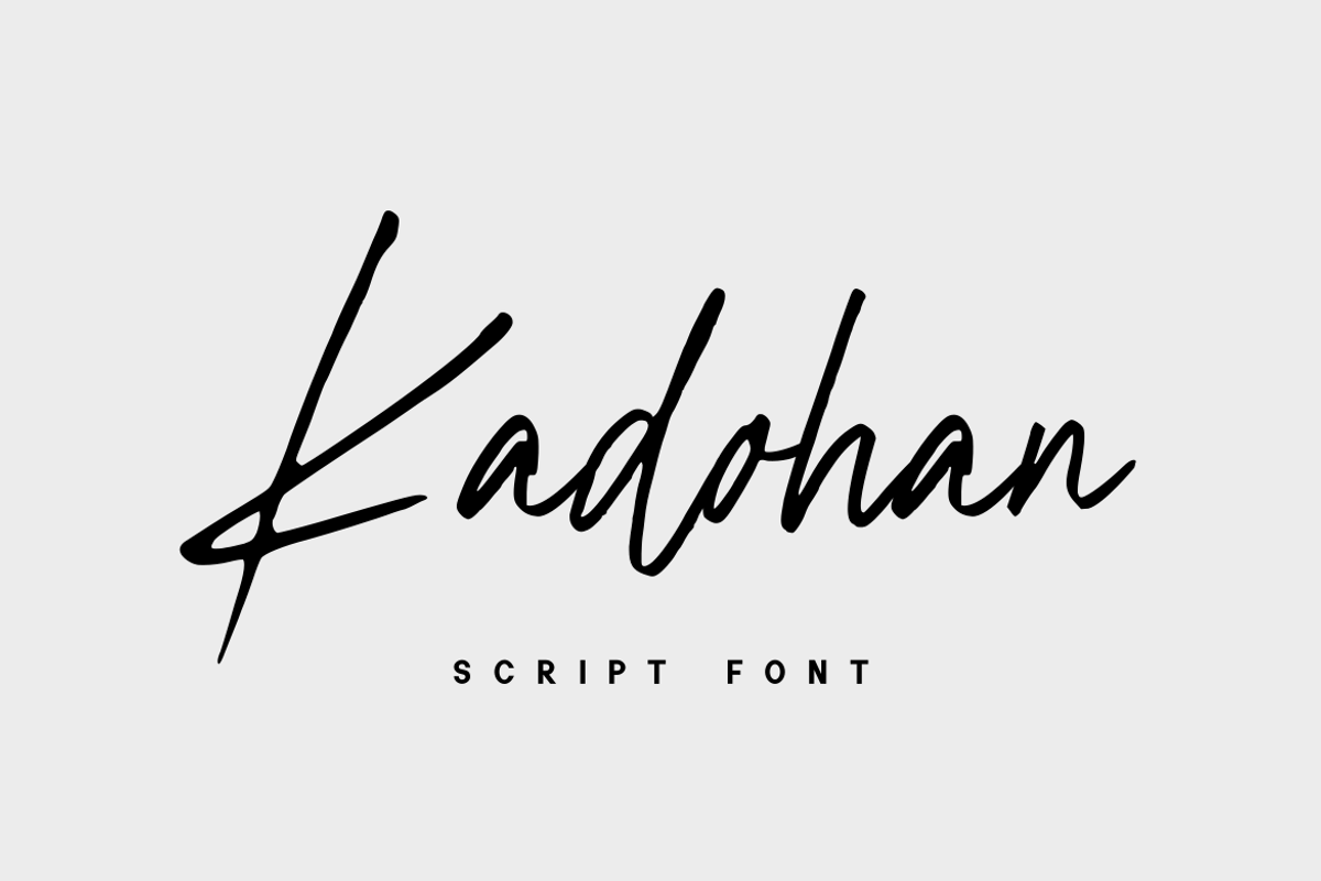 Kadohan - Script Font, a Script Font by GFRcreative (Photo 1 of 4)
