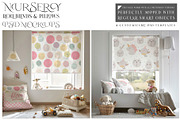 Nursery Roll Blinds & Pillow Mockups, a Household Mockup by mock-ups (Thumbnail 1 of 14)